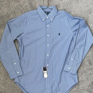 Ralph Lauren Men's Blue Checkered Shirt